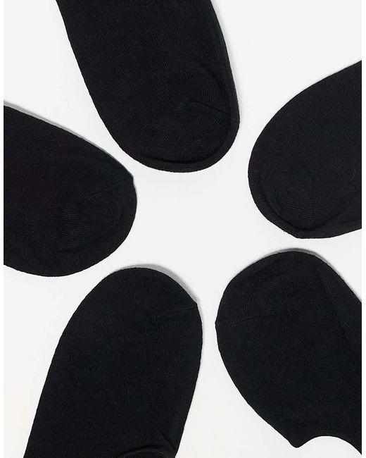 Jack & Jones Black 10 Pack Invisible Liner Socks for men