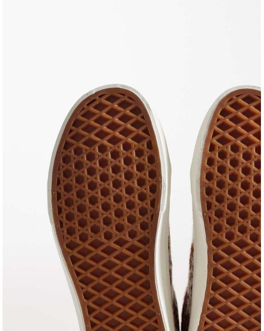 Vans Brown Old Skool Pony Hair Trainers