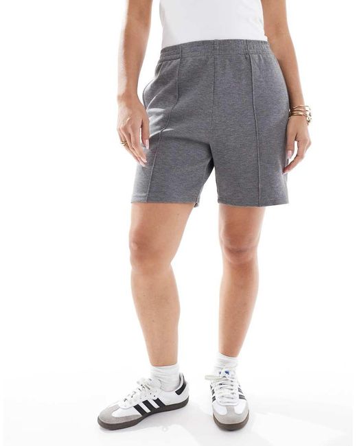 Stradivarius White Seam Front jogger Shorts