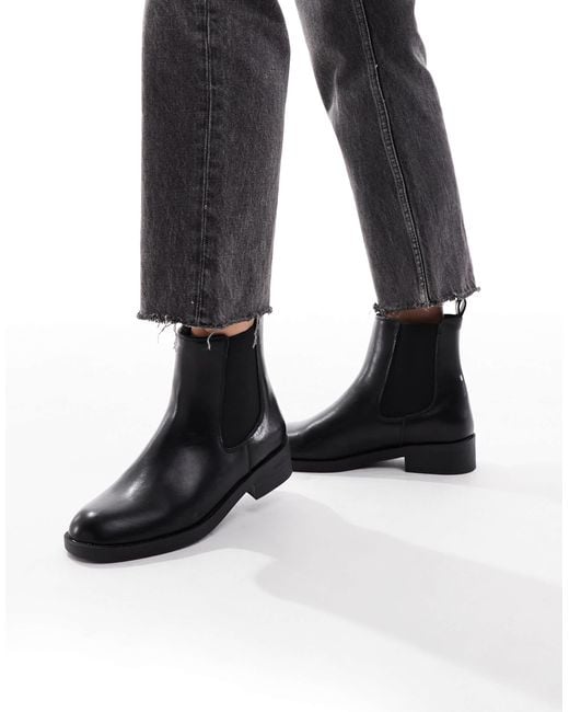 Bottes chelsea plates New Look en coloris Black