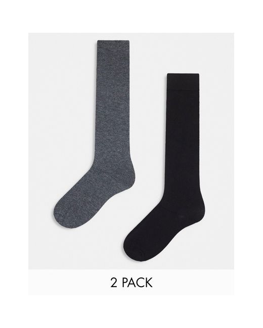 ASOS Blue 2 Pack Knee High Socks