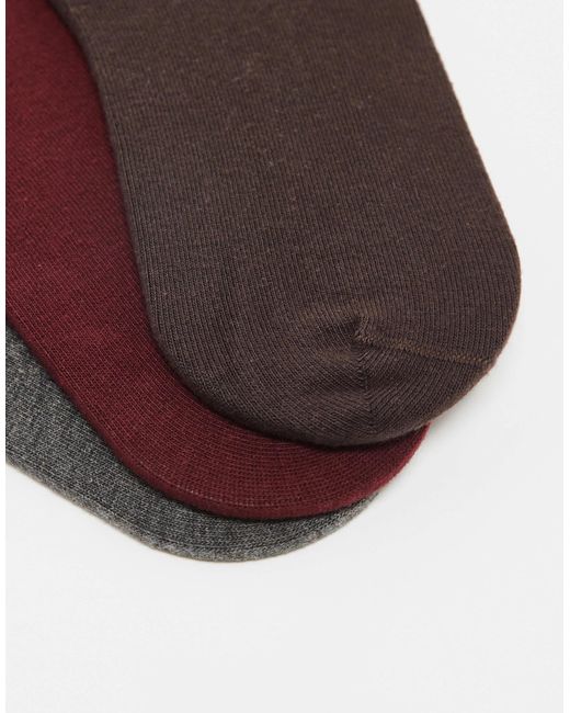 ASOS Multicolor – 3er-pack kurze söckchen