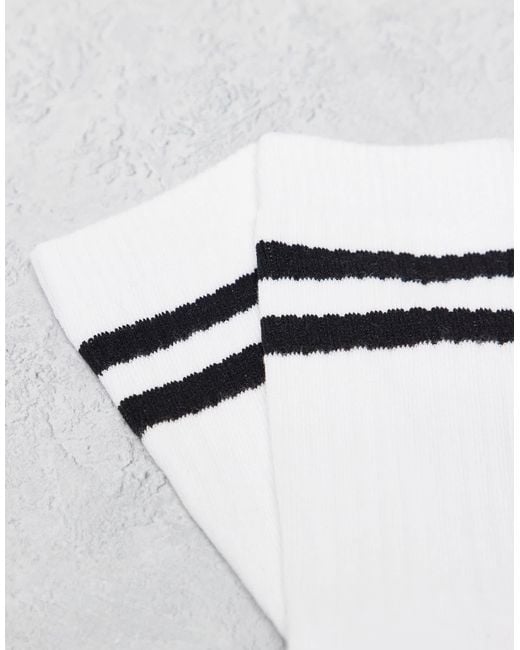 Only & Sons White 2 Pack Socks for men