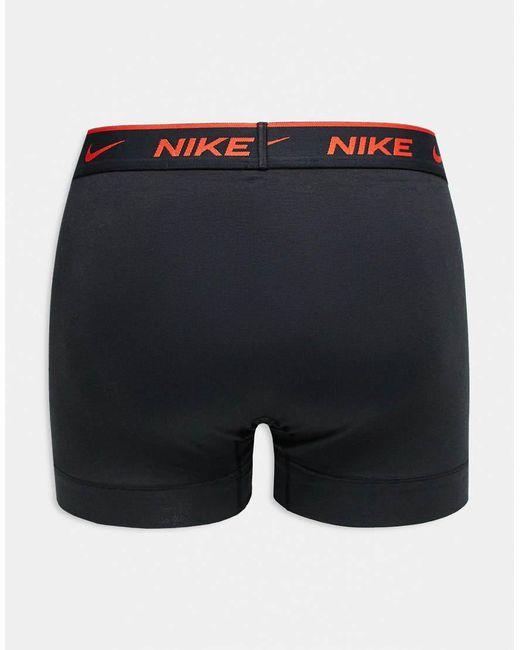 Nike Blue Everyday Cotton Stretch 3 Pack Trunk for men