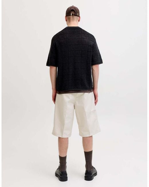 Jack & Jones Blue Knitted Polo for men