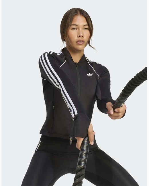 Adidas Originals Black Adidas Originals Sport Superstar Long Sleeve Top