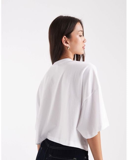 ONLY White Chilli Graphic Cropped T-shirt