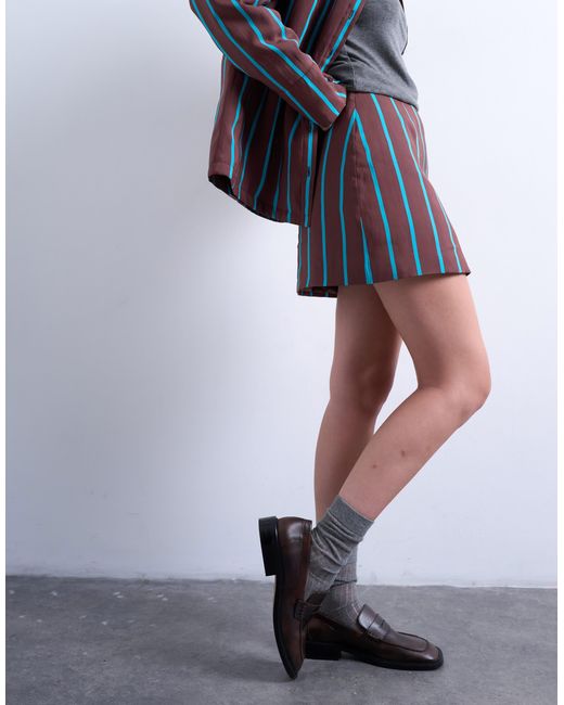 TOPSHOP Multicolor A-line Mini Skirt