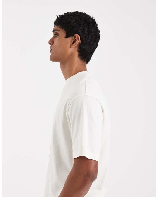ASOS White Relaxed T-shirt With Abstract Floral Graphics for men