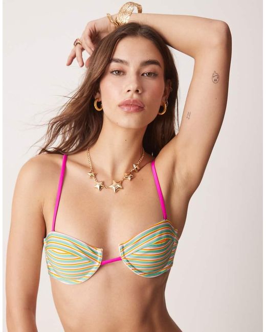Bright Swimwear Natural Bright Swim Lola Sorbet Underwire Bikini Top