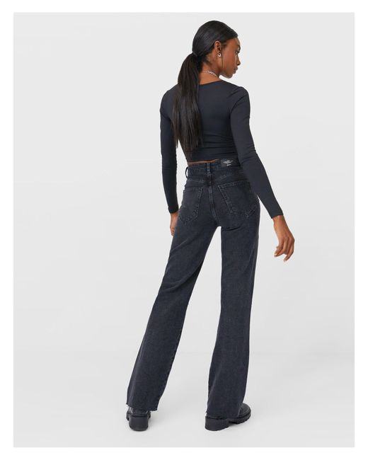 Stradivarius Denim 90s Dad Ripped Jean 