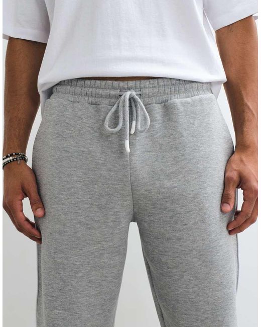 ASOS White Cuffed jogger With Piping for men