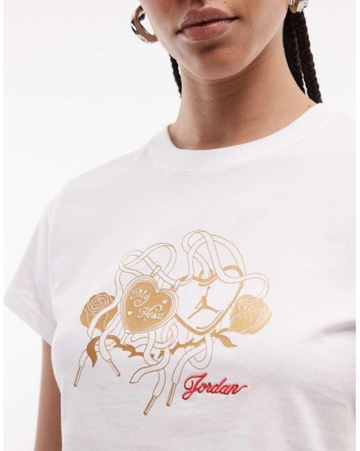 Nike White Graphic Baby Tee