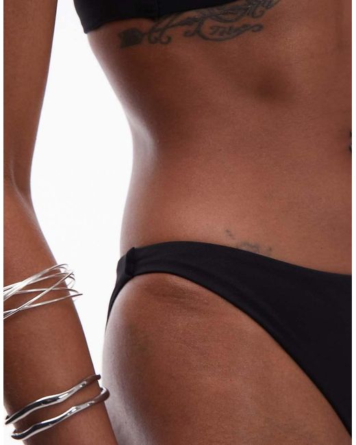 ARKET Black Mix & Match Smock Bikini Bottom