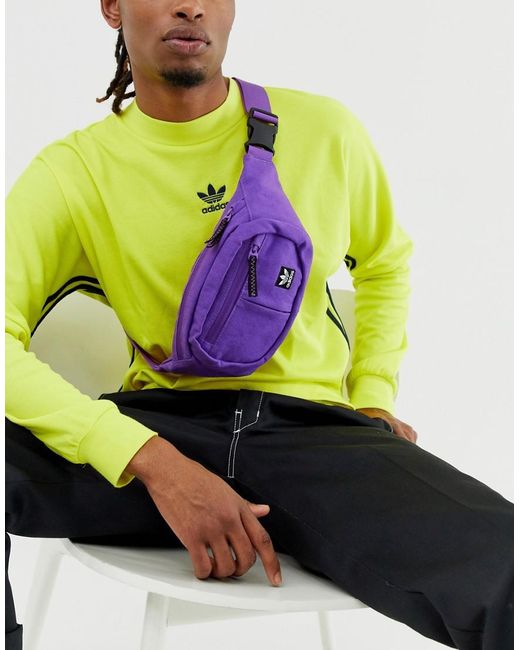 Sac banane - Violet adidas Originals pour homme en coloris Violet | Lyst