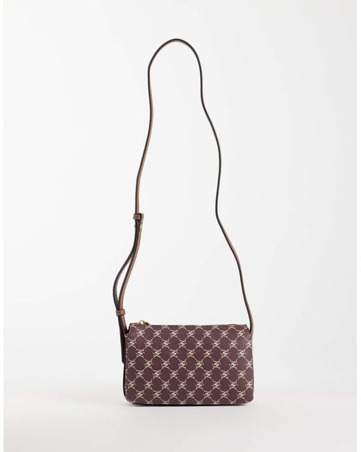 Mango White Monogram Cross Body