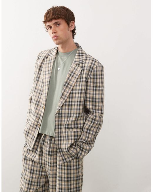 Collusion Gray 90s Relaxed Blazer for men