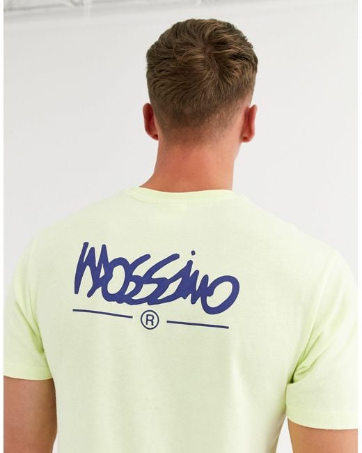 Mossimo – Hellgrünes T-Shirt mit klassischem Logo in Green für Herren