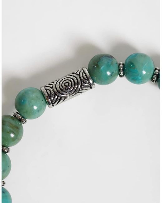ASOS Gray 3 Pack Of Beaded Bracelets for men