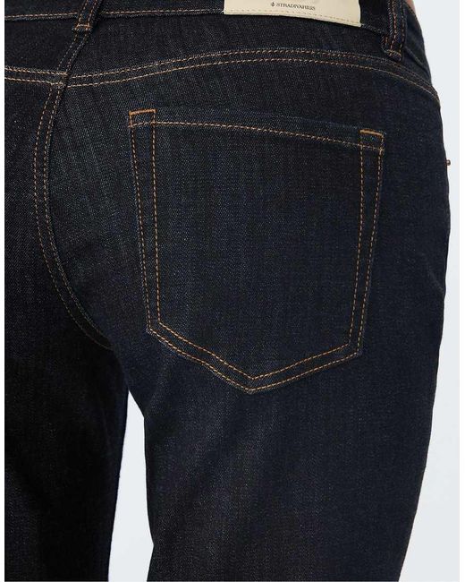 Stradivarius Blue D67 Slim Fit Boot-cut Jeans