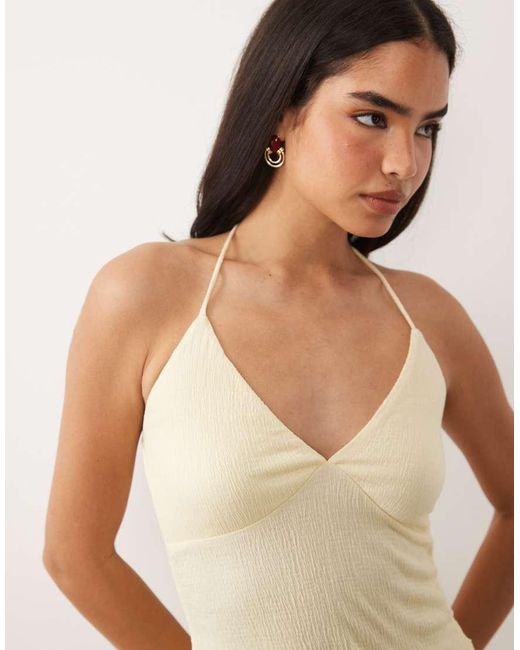 ASOS Natural Crinkle Cami Top