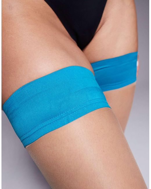 Ann Summers Blue Hold Up Stockings