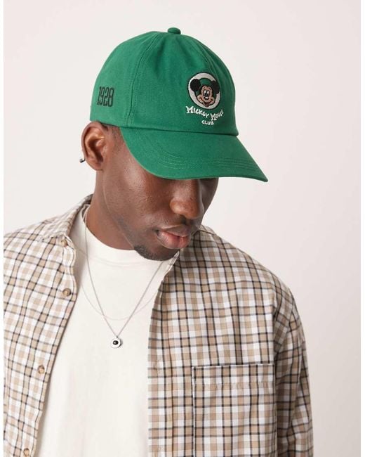 ASOS Green Disney Mickey Vintage Cap for men