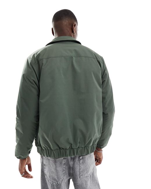 New Look – wattierte bomberjacke in Green für Herren