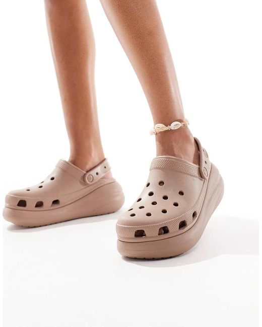 CROCSTM Brown Mega Crush Sandals