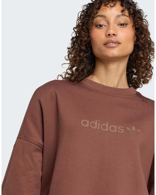 Adidas Originals Brown – essentials – oversize-sweatshirt