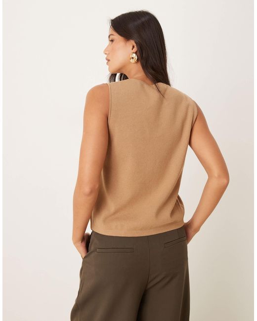 Mango Natural Fine Knitted Vest