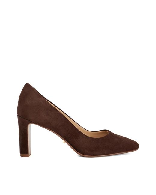 Dune Brown Arriving Heeled Shoes