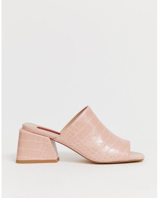 Women's Natural Croc Mules Women's Natural Croc Mules
