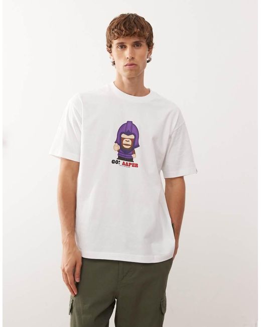 Aape By A Bathing Ape Aape By A Bathing Ape in het White voor heren