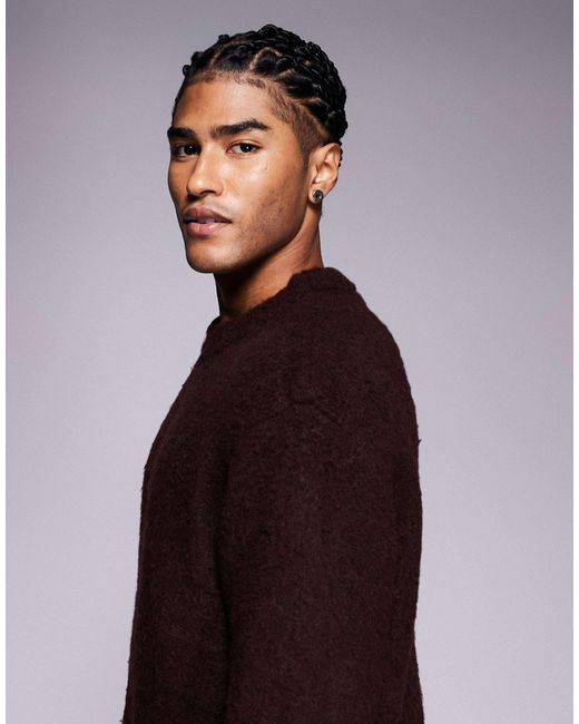 ADPT – flauschiger strickpullover in Multicolor für Herren