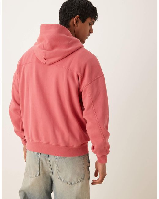 Abercrombie & Fitch Red Essential Hoodie for men