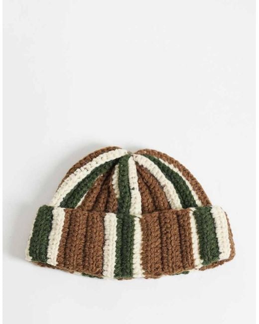 Reclaimed Vintage Multicolor Unisex Fisherman Beanie