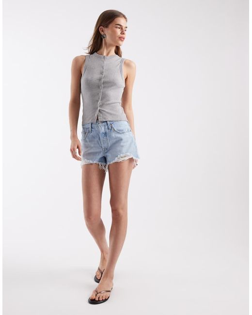 Levi's Blue 501 Original Denim Shorts