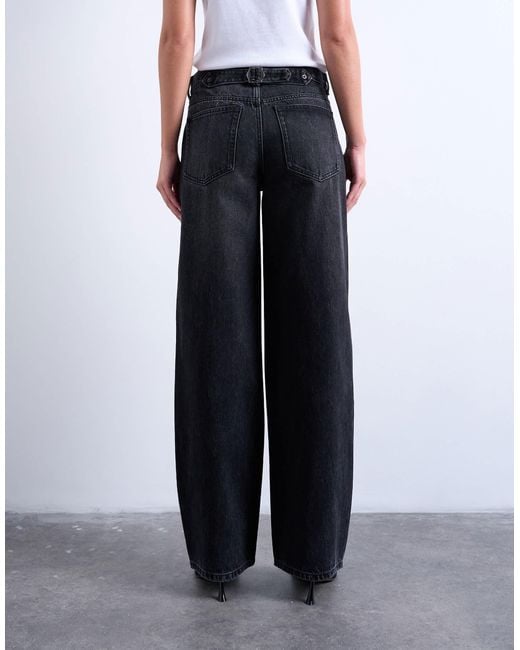TOPSHOP Blue – relaxed fit jeans