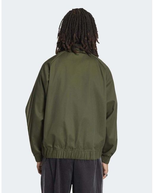 Adidas Originals Green Sst Adicolor Classics Cotton Twill Tracktop for men