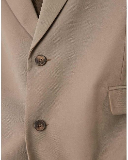 ASOS Natural Slouchy Oversized Suit Jacket for men