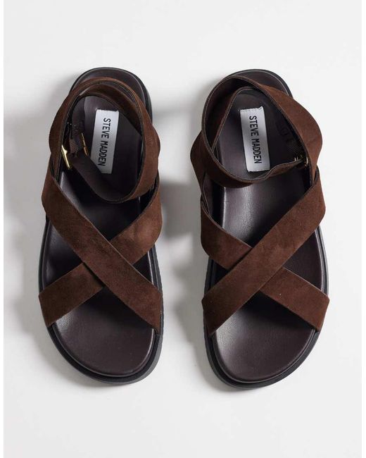 Steve Madden White Mybestie-e Flat Sandals