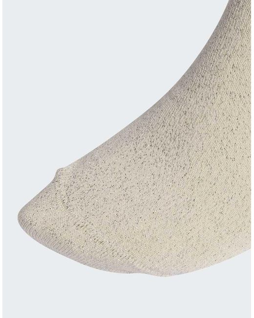 Adidas Originals Natural 3-Stripes Glitter Crew Socks 2 Pairs