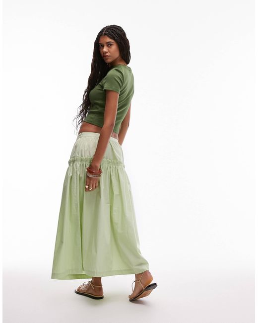 TOPSHOP Green – weiter popeline-rock