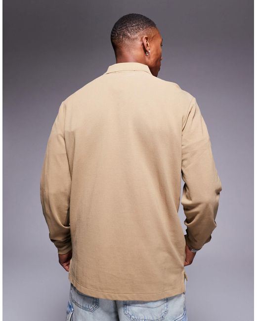 Sport capsule - polaire à logo et manches longues - fauve Polo Ralph Lauren pour homme en coloris Natural
