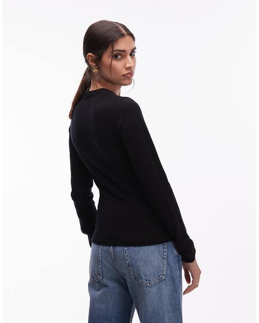 & Other Stories Blue Slim Fit Pure Merino Wool Jumper
