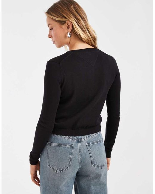 Tommy Hilfiger Blue Essential Crew Neck Cardigan
