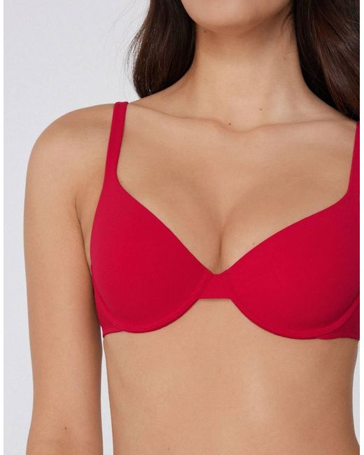 Tezenis Red Athens Microfibre Push-Up Bra