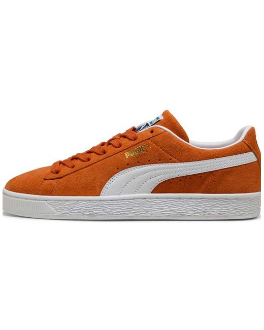 PUMA Brown Suede Classic Sneakers