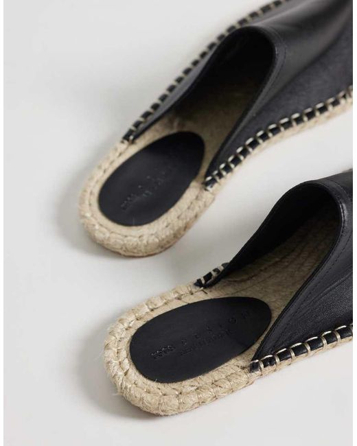 ASOS Blue Joline Premium Espadrille Mule Sandals